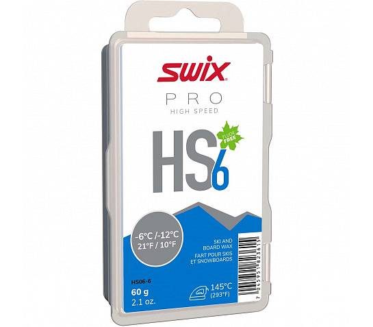 SWIX HS06-6 High Speed skluzný vosk 60g