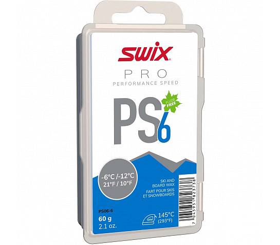 SWIX PS06-6 Pure Speed skluzný vosk 60g