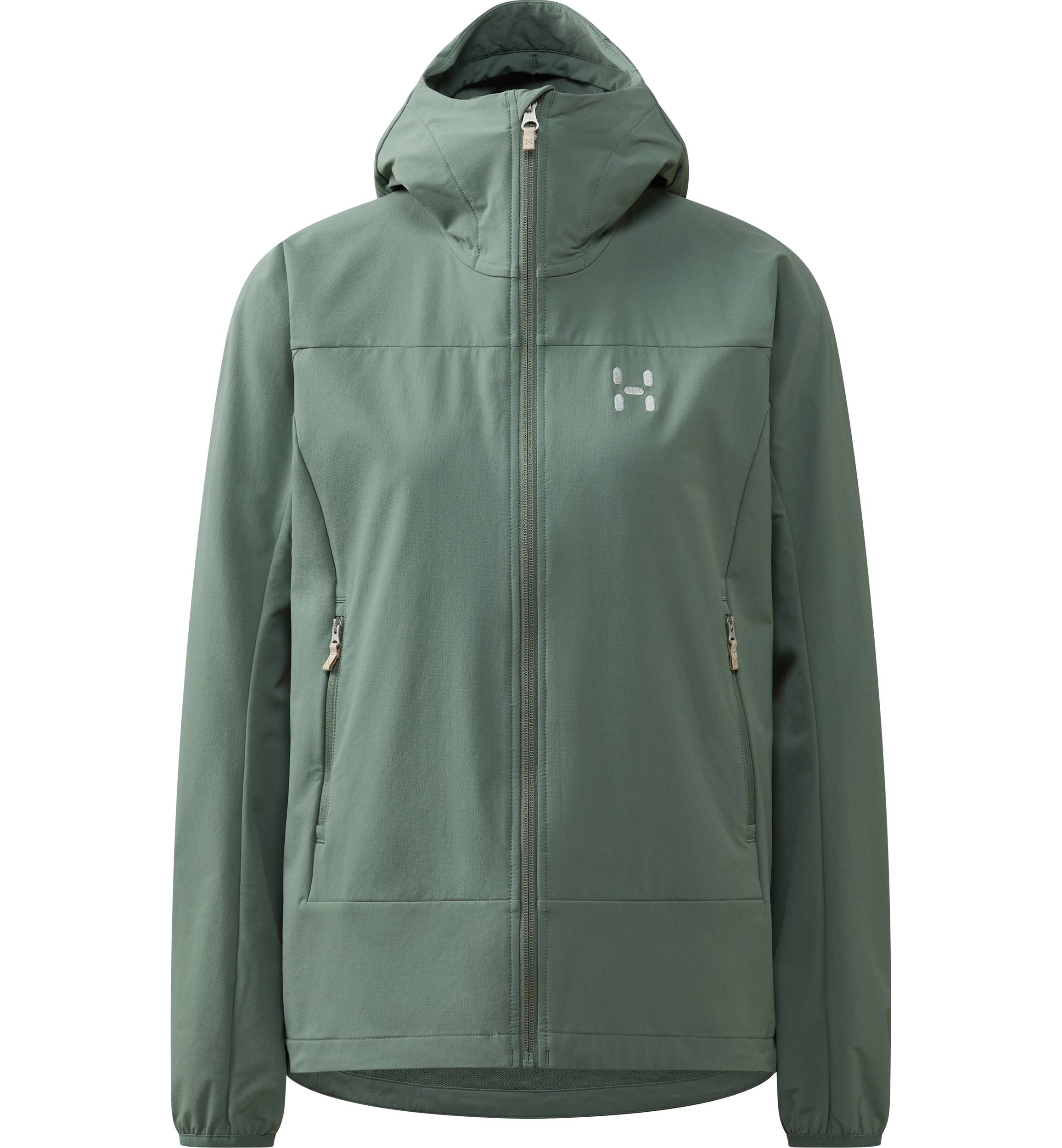 W Bunda Haglöfs Rosson softshell dámská zelená