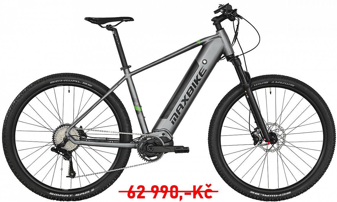 Maxbike elektrokolo HAKON 2.0 šedý+zelená