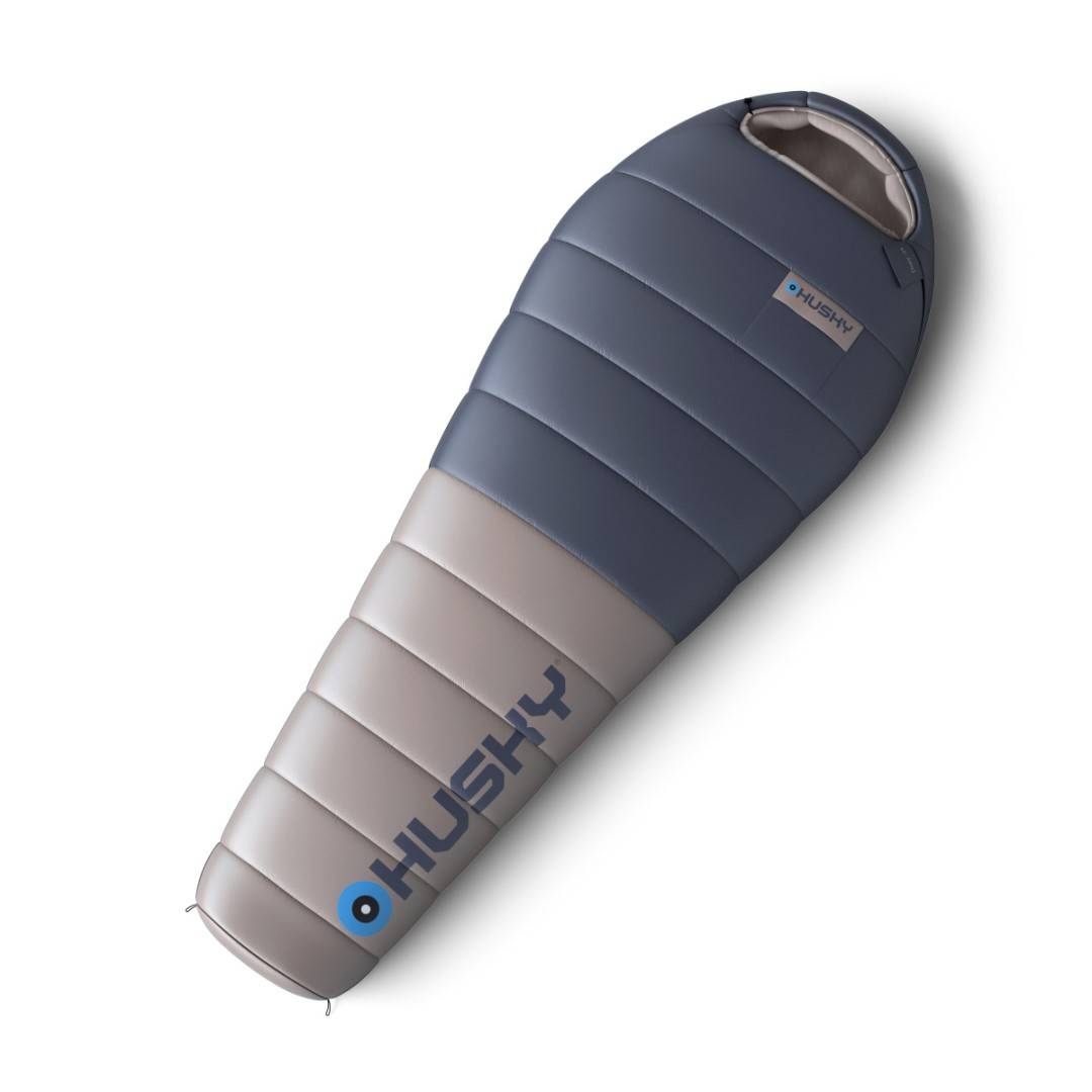 Péřový spací pytel Husky Dopy blue/grey