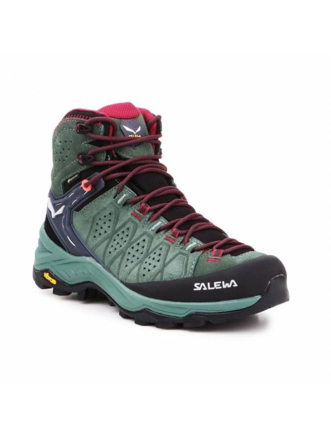 SALEWA boty Ws Alp Mate Mid Wp 61385-5085 Duck Green/Rhododendon