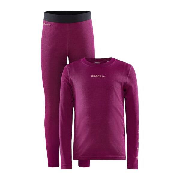 CRAFT set CORE Warm Baselayer Junior 1909712-486740 růžová