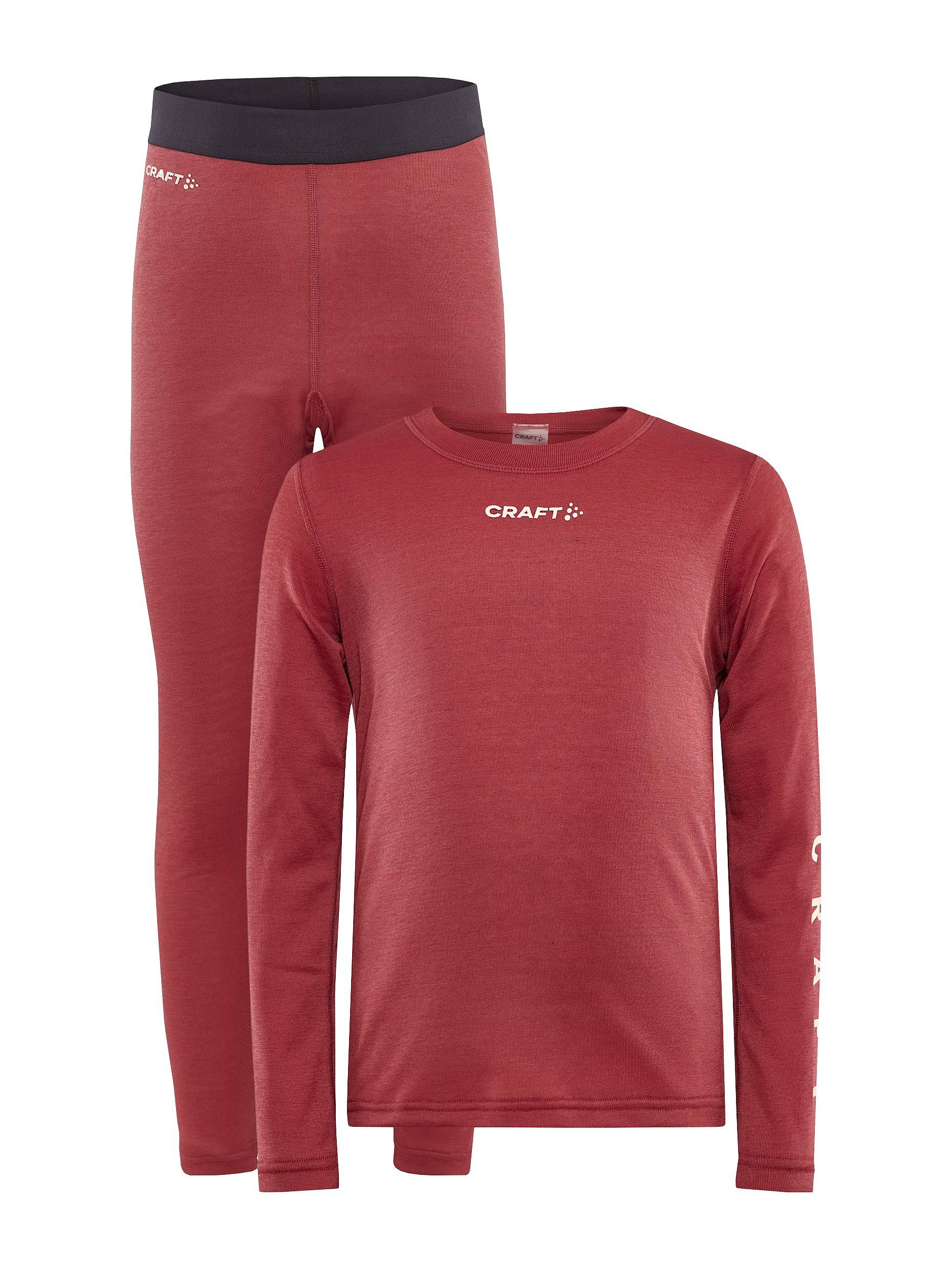 Set CRAFT CORE Warm Baselayer Junior červená