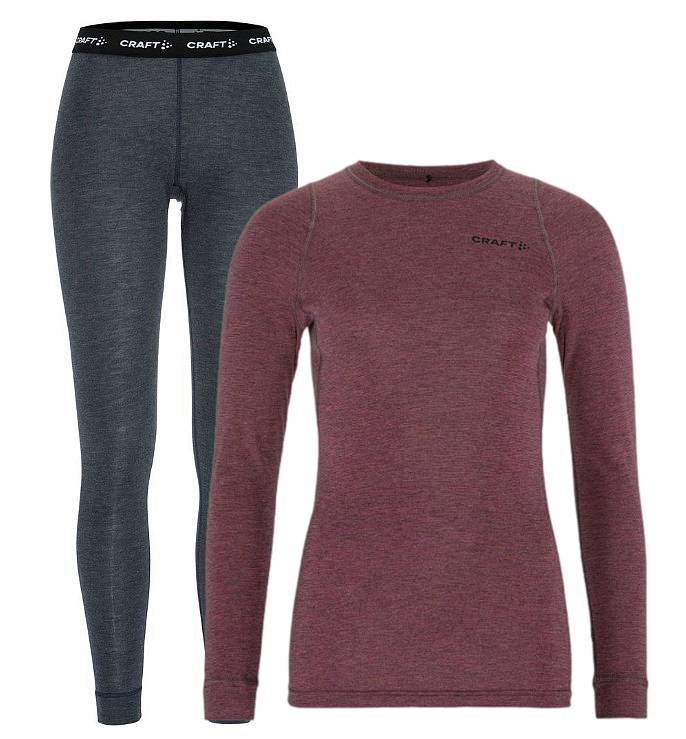 W Set CRAFT CORE Wool Merino červená