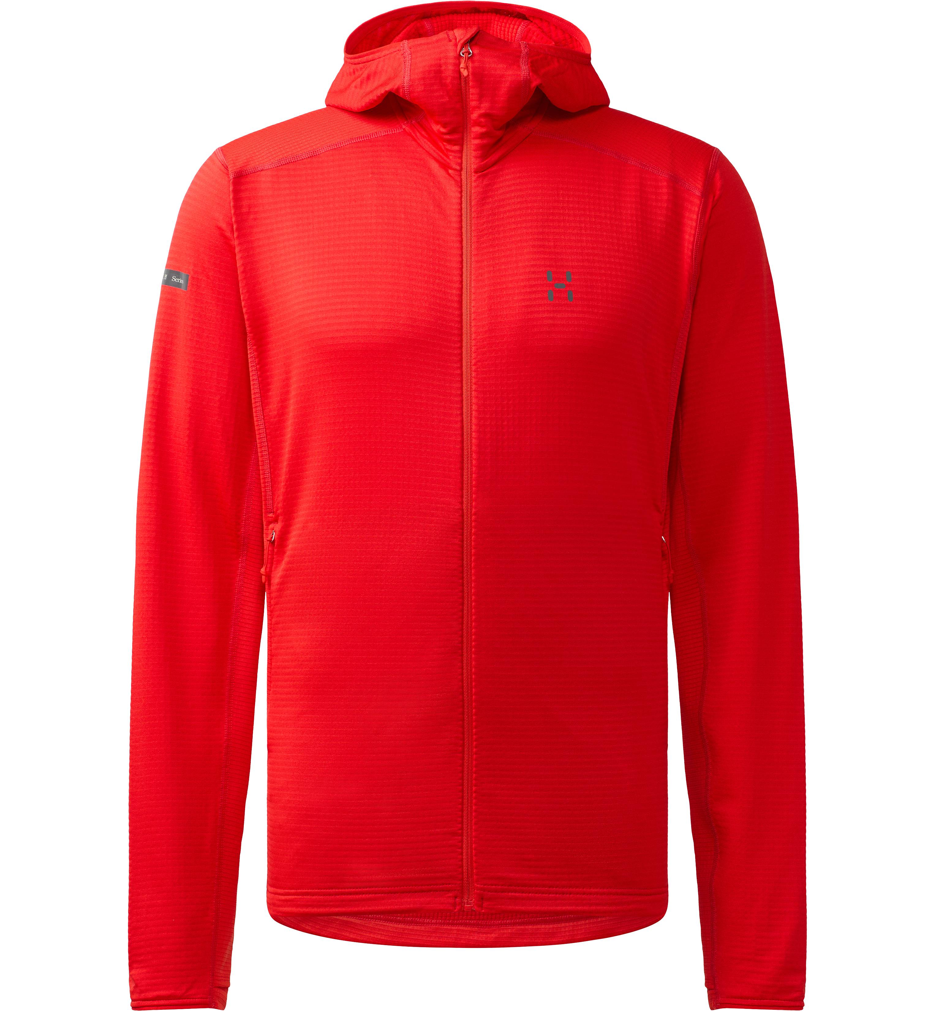 Mikina Haglöfs L.I.M Mid Multi Hood pánská červená