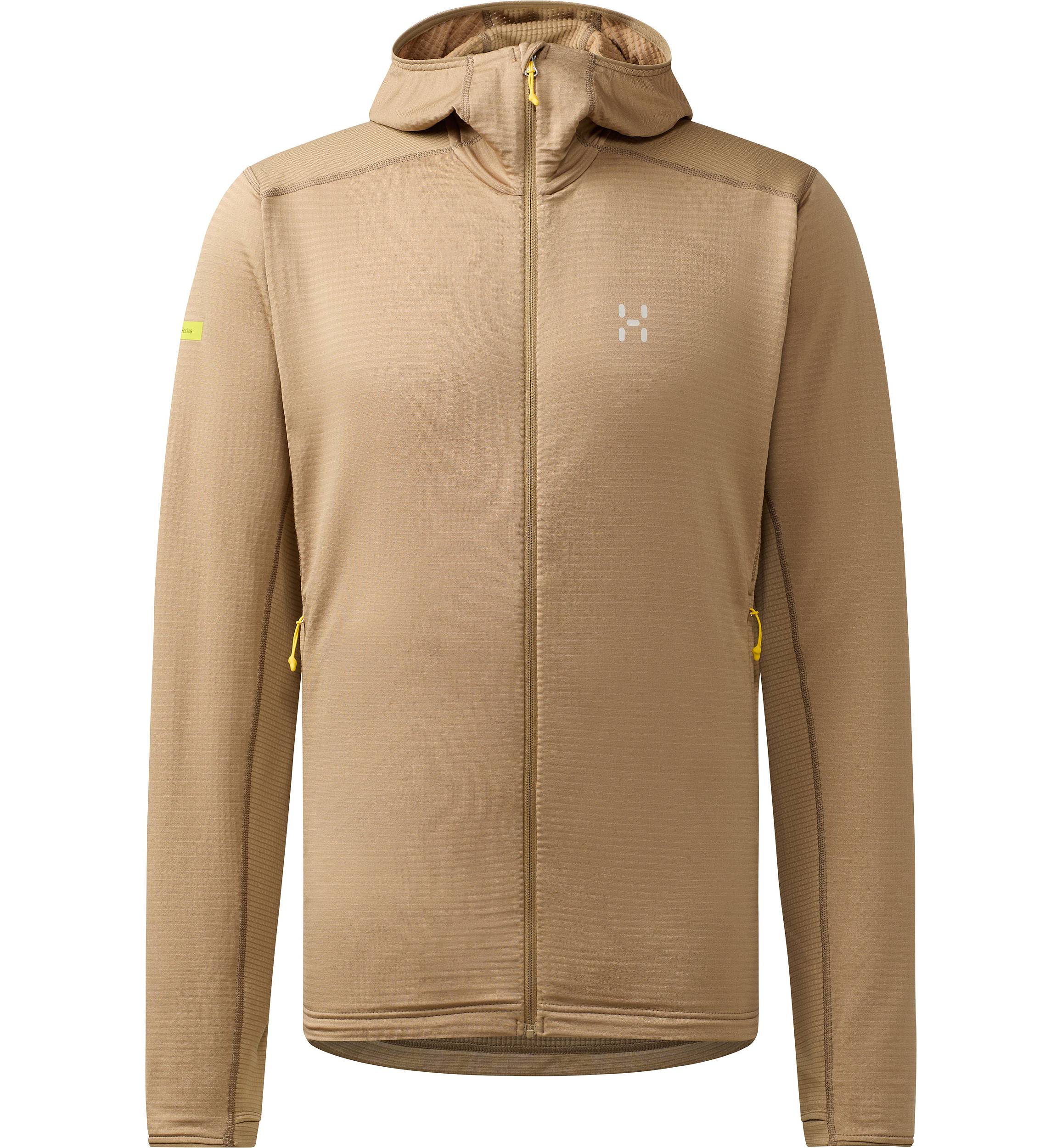 Mikina Haglöfs L.I.M Mid Multi Hood pánská hnědá