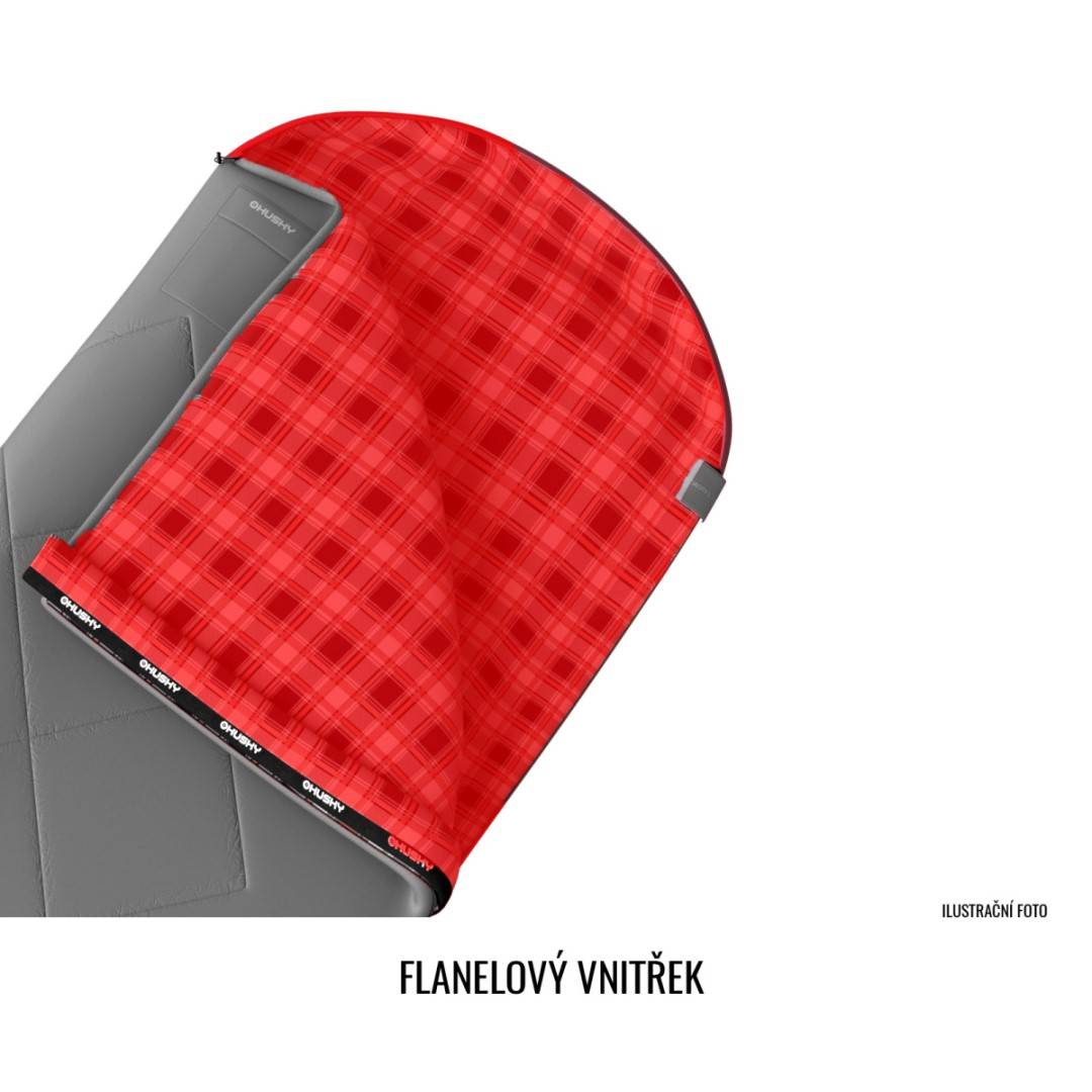 HUSKY Dětský dekový spací pytel Kids Galy 10°C red