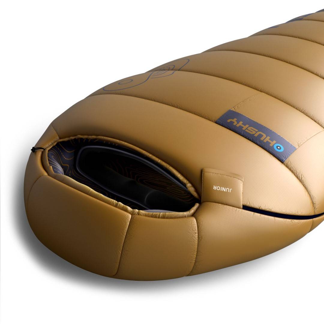 Dětský spací pytel Husky Junior mustard