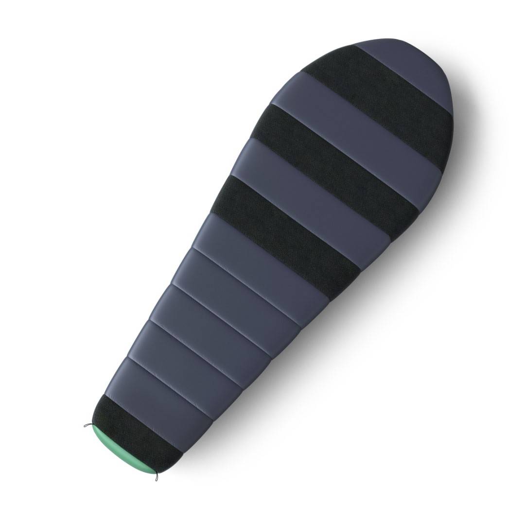Lehký péřový spací pytel Husky Dinis blue/mint