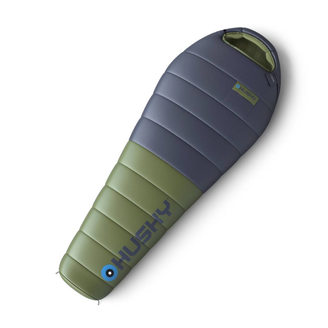 Letní péřový spací pytel Husky Devon blue/khaki