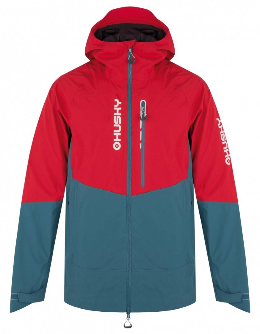 Pánská hardshellová bunda Husky Nicco M red/turquoise
