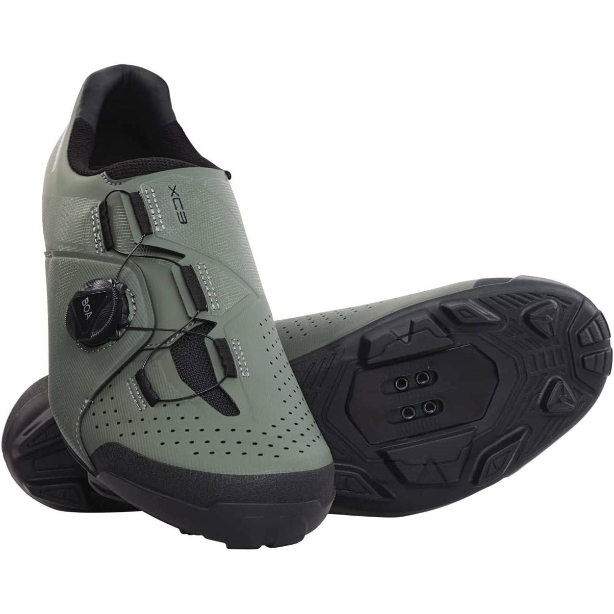 Tretry Shimano SH-XC300, olivová