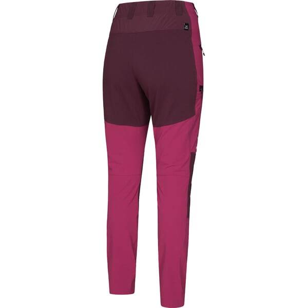 W Kalhoty Haglofs Mid Slim dámské - růžová/tm.červená