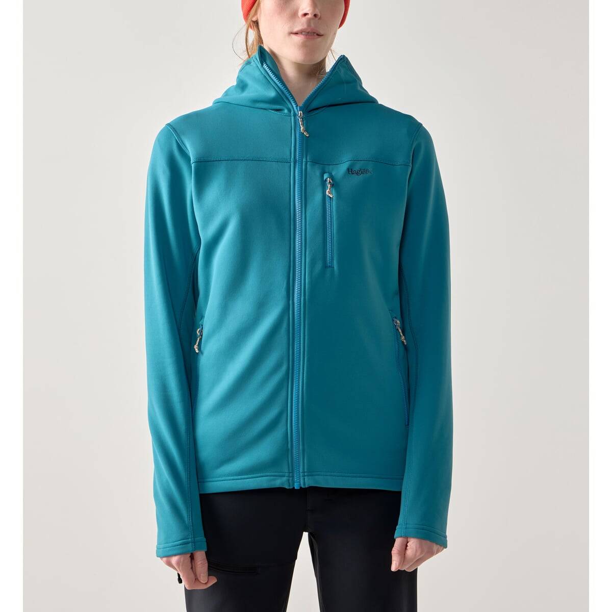 Mikina Haglöfs Rosson Mid hood dámská - modrá