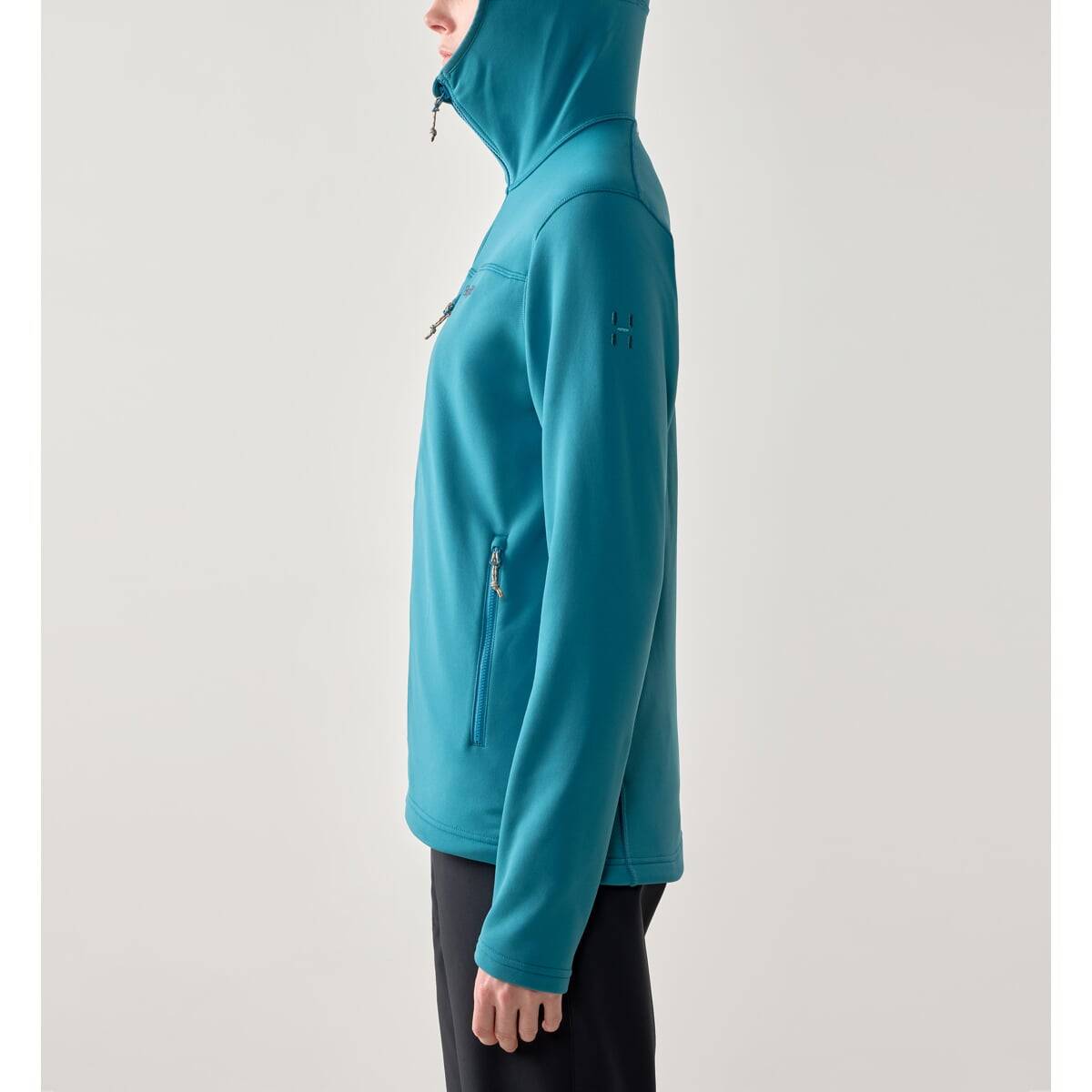 Mikina Haglöfs Rosson Mid hood dámská - modrá