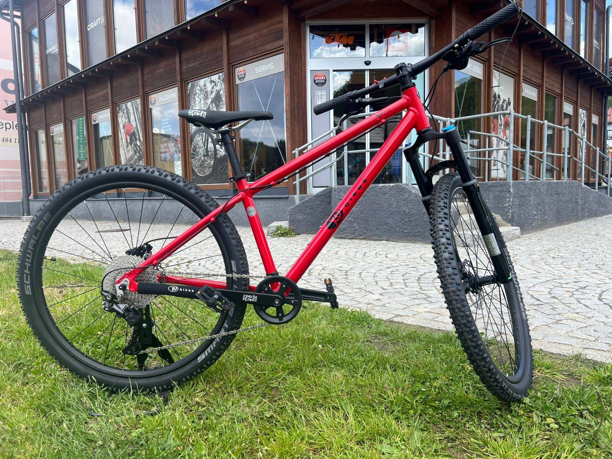 KUBIKES juniorské kolo 24S MTB Disc červené