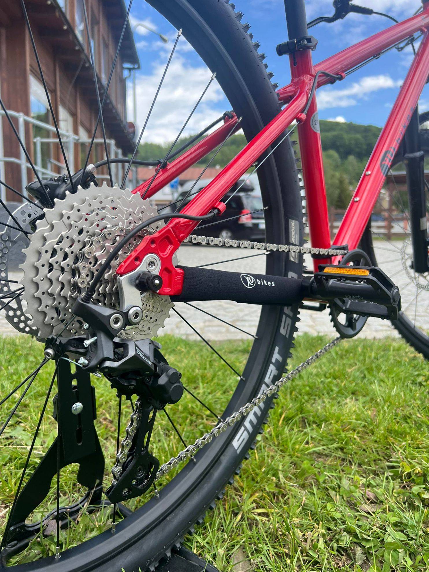 Juniorské kolo KUbikes 27,5 S MTB Disc- červená