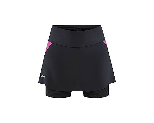 W Sukně CRAFT PRO Hypervent 2in1 černá s růžovou