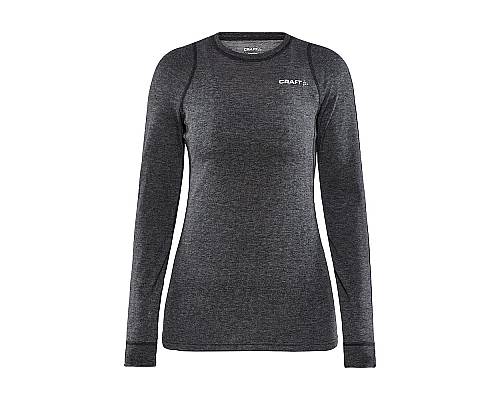 W Triko CRAFT CORE Wool Merino LS černá