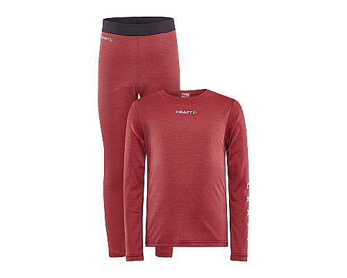 Set CRAFT CORE Warm Baselayer Junior červená