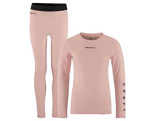 Set CRAFT CORE Warm Baselayer Junior růžová