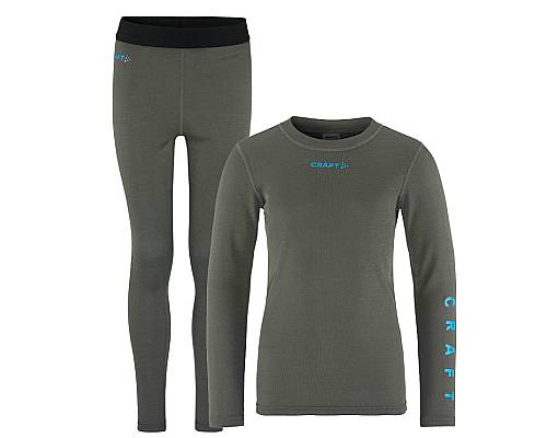 Set CRAFT CORE Warm Baselayer Junior šedá