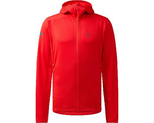 Mikina Haglöfs L.I.M Mid Multi Hood pánská červená