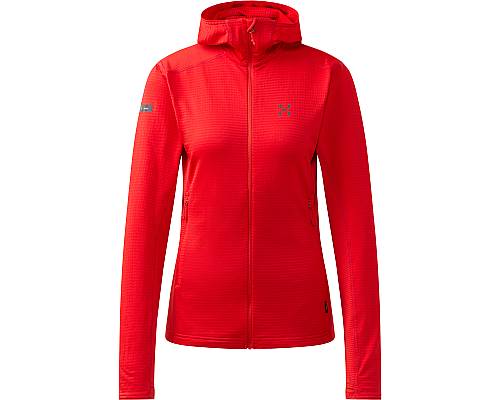 Mikina Haglöfs L.I.M Mid Multi Hood dámská červená