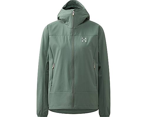 W Bunda Haglöfs Rosson softshell dámská zelená