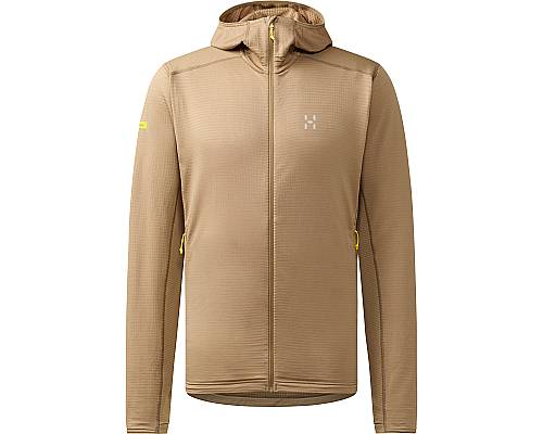 Mikina Haglöfs L.I.M Mid Multi Hood pánská hnědá
