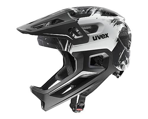 UVEX helma REACT JR FULLFACE BLACK - WHITE MATT (S4146980100)