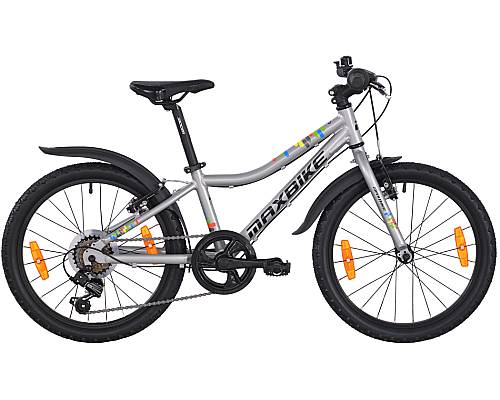 MAXBIKE juniorské kolo Junior 20 šedý matný