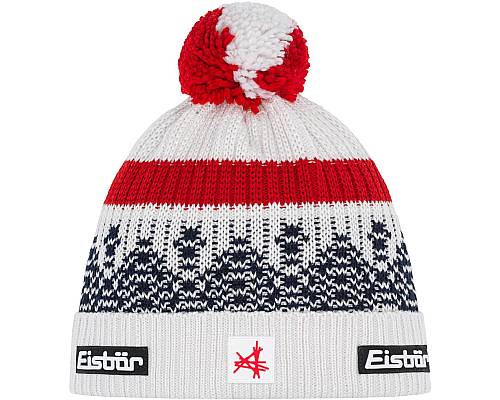 Čepice Eisbär Norrak Pompon MÜ SA - white/nacht/ardea