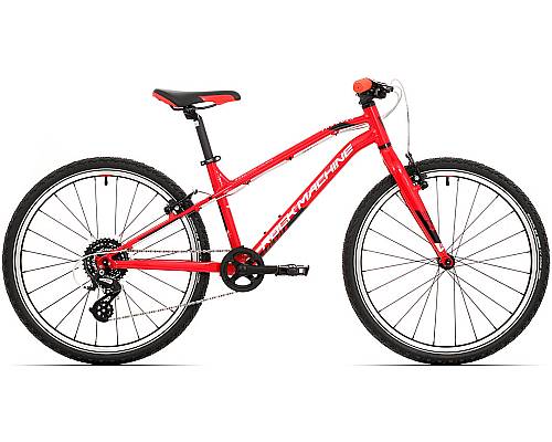 ROCK MACHINE juniorské kolo Thunder 24 VB červená/bílá