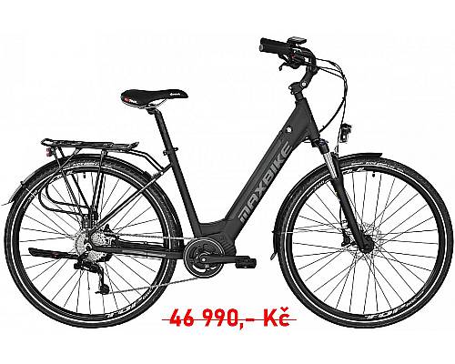Maxbike elektrokolo Urbea černý mat+šedá