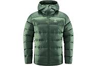 Bunda Haglöfs Bield Down Hood pánská tmavě zelená