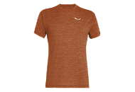 SALEWA tričko PUEZ MELANGE bombay brown melange