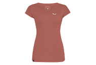 Salewa Puez Melange Dry T-Shirt W etruscan red melange