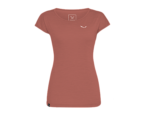 Salewa Puez Melange Dry T-Shirt W etruscan red melange