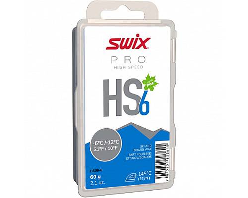 SWIX HS06-6 High Speed skluzný vosk 60g