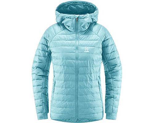 W Bunda Haglofs Spire Mimic hood dámská světle modrá