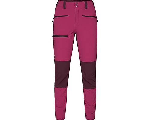 W Kalhoty Haglofs Mid Slim dámské - růžová/tm.červená