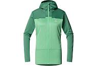 W Mikina Haglöfs ROC Flash Mid Hood dámská - zelená