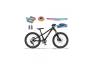 KUBIKES dětské kolo 20S MTB Disc Black - laser rainbow